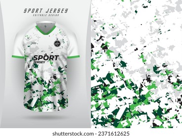 Background for sports, jersey, football, running jersey, racing jersey, cycling, white texture, pattern, halftone grunge. dark green and light green natural