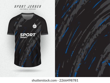 Background for sports jersey, football shirt, running shirt, racing shirt, black grunge pattern.