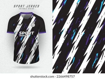 Background for sports jersey, soccer jersey, running jersey, racing jersey, pattern, black and white stripes.