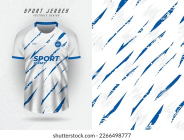 Background for sports jersey, soccer jersey, running jersey, racing jersey, white and blue stripes pattern.