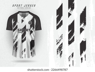 Background for sports jersey, soccer jersey, running jersey, racing jersey, black and white stripes pattern.