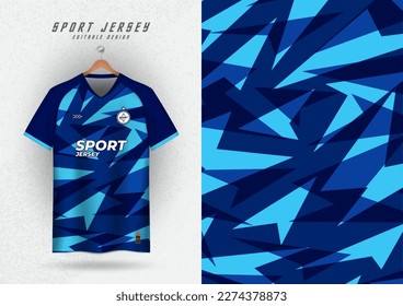 background for sports jersey soccer jersey running jersey racing jersey triangle pattern blue