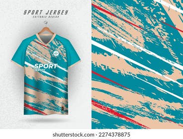 Background for sports jersey, soccer jersey, running jersey, racing jersey, pattern, cream and blue.