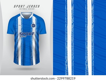 Antecedentes para la camiseta deportiva, la camiseta de fútbol, la camiseta de carreras, el patrón azul con rayas blancas.