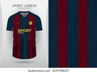 Background for sports jersey, soccer jersey, running jersey, racing jersey, blue and red stripe pattern.