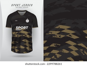 fondo deportivo jersey soccer correr jersey carreras jersey negro y patrón oro