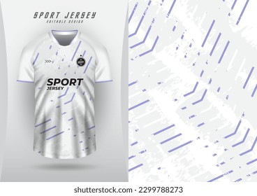 Background for sports jersey, soccer jersey, running jersey, racing jersey, white pattern with purple pattern.