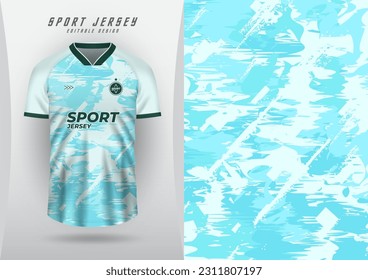 Antecedentes para la camiseta deportiva, la camiseta de fútbol, la camiseta de carreras, el patrón azul claro con el diseño.