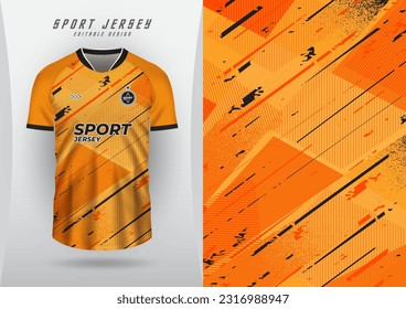 fondo de la camiseta deportiva de fútbol jersey correr jersey carreras jersey patrón naranja grunge