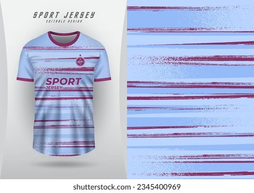 Background for sports jersey, soccer jersey, running jersey, racing jersey, pattern, grain, pastel blue and red.