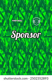 Background for sports jersey, soccer jersey, running jersey, racing jersey, green stripe lightning pattern.