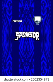 Background for sports jersey, soccer jersey, running jersey, racing jersey, blue white with blue pattern.