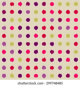 Background with spots arranged orderly. Seamless pattern. Vector illustration.