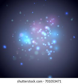 Background with spots of light vector