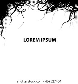 background spots and lines. Vector