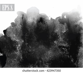 Background with spots and splashes of watercolor paints.