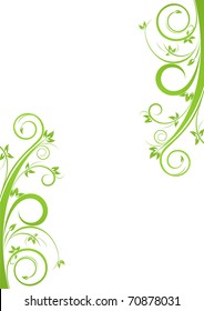 Background with spring floral design