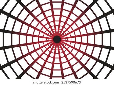 Background of square arrangement that forms like a spider web