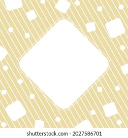 Background with a square in the center for text, photography or illustration, and squares for congratulations, cards, banners and creative designs. Flat style