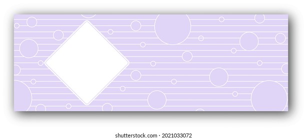 Fondo con un marco cuadrado en el centro con lugar para texto, fotografía o ilustración, y burbujas alrededor para felicitaciones, tarjetas, banners y diseños creativos. Estilo plano
