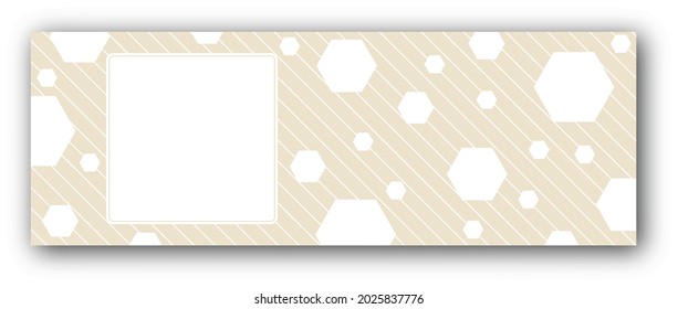 Fondo con un marco cuadrado en el centro con lugar para texto, fotografía o ilustración, y burbujas alrededor para felicitaciones, tarjetas, banners y diseños creativos. Estilo plano