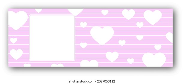 Background with a square frame in the center with place for text, photography or illustration, and bubbles around for congratulations, cards, banners and creative designs. Flat style