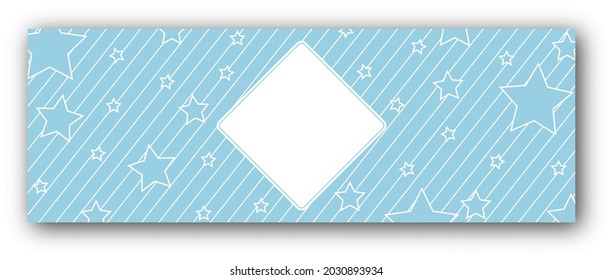 Background with a square frame in the center with place for text, photography or illustration, and bubbles around for congratulations, cards, banners and creative designs. Flat style