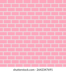 The background is square. Pink brick wall with a white outline