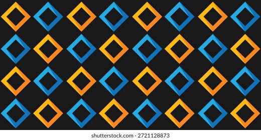 Hintergrund quadratisch nahtlos Muster bunt. Diamant formt Mosaikmotiv