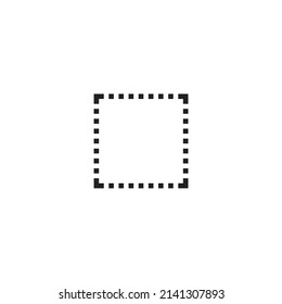 Background, square, simple symbol line logo vector