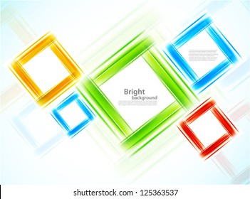 Background with squares. Abstract illustration