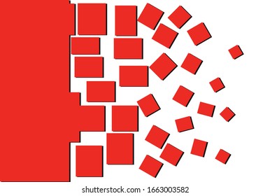 Background with squares. Abstract illustration