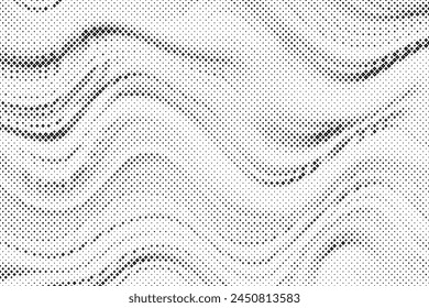 Background with squares halftone dots. Halftone vector background. Monochrome halftone pattern. Abstract geometric dots background. Pop Art comic background for website, card, poster.	