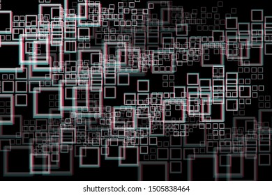 Background of squares, Neon. Vector.