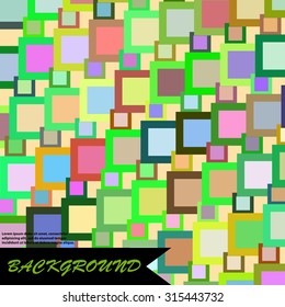 Background with squares, vector.