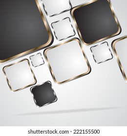Background with squares. Vector. Clip-art