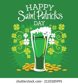 background of st. patrick day. vector illustration