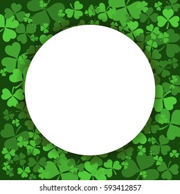 Background for St Patrick's Day design. Vector illustration eps 10