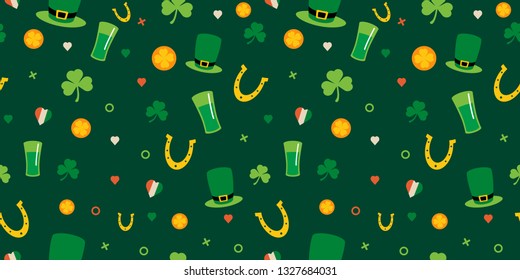 
Background for St. Patrick's day. Seamless pattern 