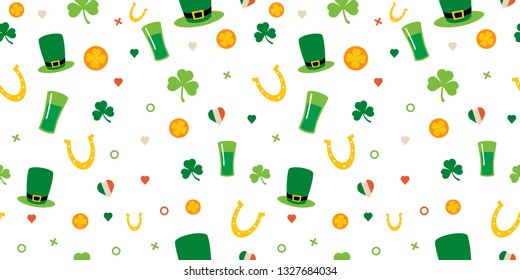 
Background for St. Patrick's day. Seamless pattern 