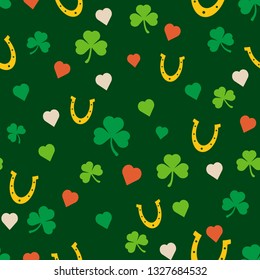 Background for St. Patrick's day. Seamless pattern 