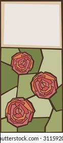 Background with Stained-Glass Window