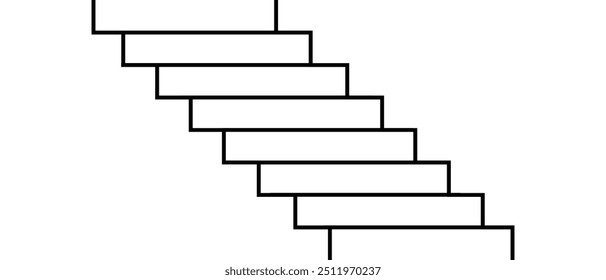 Escada ou degraus de fundo. Escada, símbolo de ascensão, movimento para cima ou avanço no trabalho. Etapas que denotam desenvolvimento, conhecimento e habilidades ou melhoria.