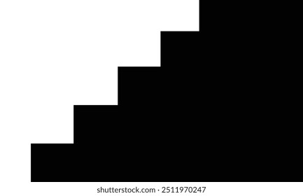 Escalera de fondo o escalones. Escalera, símbolo de ascenso, movimiento ascendente o avance en el trabajo. Pasos que denotan desarrollo, conocimiento y habilidades o mejora.