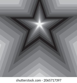 Background with star patterns in white and gray tones, vector, textile, fabric, design, backdrop, overlay