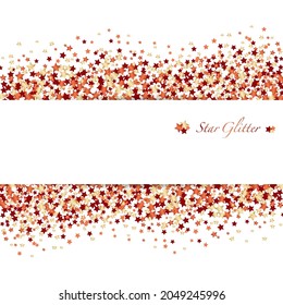 Background of star shaped glitter