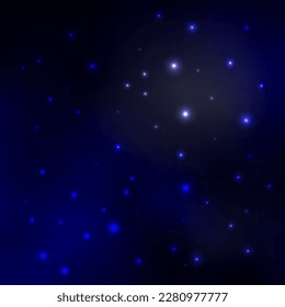 Background of the starry universe, stardust in the deep universe, Milky Way galaxy, vector illustration.