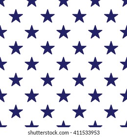 Background with stars in the American flag theme. Stock vector.