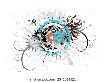 Background with stars beatiful illustration