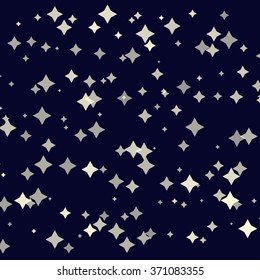 Background with stars in cartoon style. Vector illustration